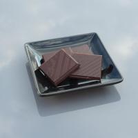 Assiette carree noire7