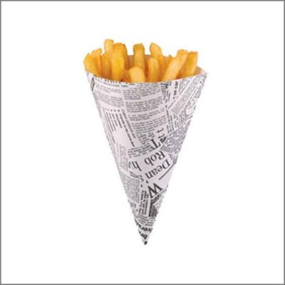 10 cornets carton frites et pop corn