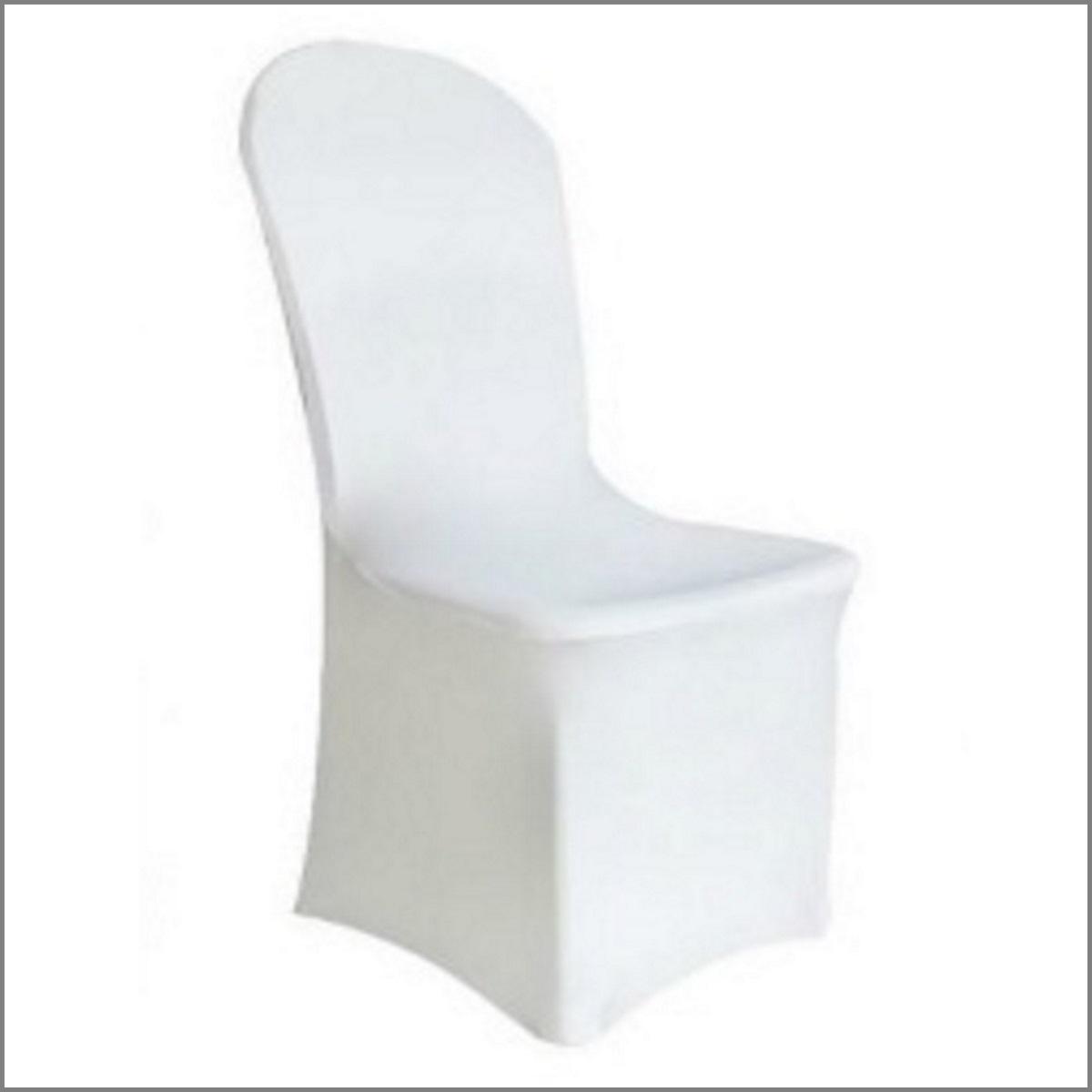 Housse de chaise blanche en lycra