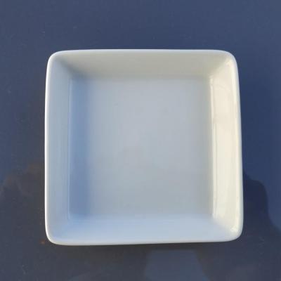 Coupelle plate 9x9 blanche