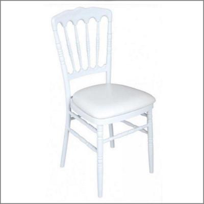 Chaise blanche 'Napoléon III' - Assise blanche