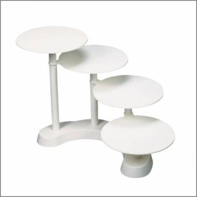 Présentoir blanc 4 plateaux D28