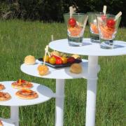 Presentoir blanc 4 plateaux35