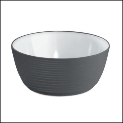 Saladier rond noir et blanc 4 L