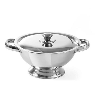 Soupière / Légumier avec couvercle en inox